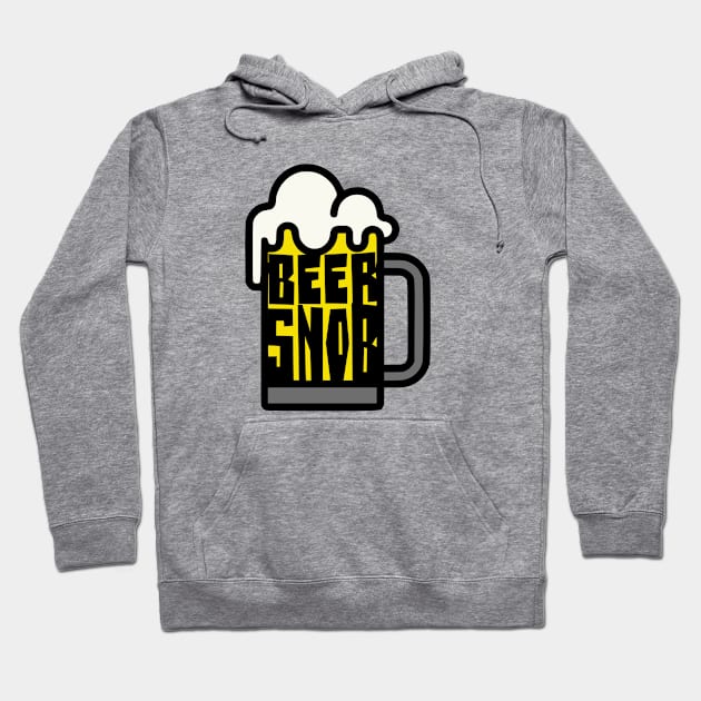 Beer Snob Hoodie by MidniteSnackTees